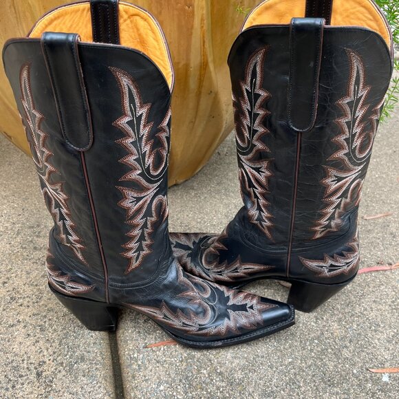 Old Gringo Sharon Black/Brown Women's Boots, Size 10 - Picture 16 of 16